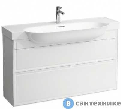картинка Тумба под раковину Laufen THE NEW CLASSIC 4.0605.2.085.631.1 2ящ, для полувстр.рак 813858 /118х32х67/ (белый)