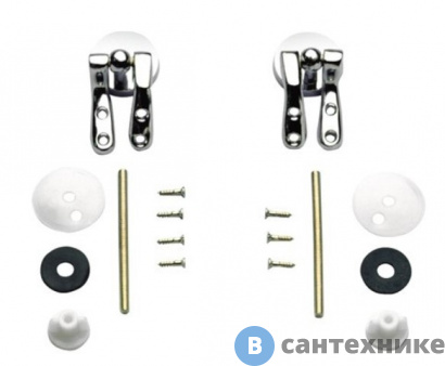 картинка Шарниры AZZURRA для пластикового сиденья (с микролифтом) не подходит к Jubilaeum Guinone , золото (C1800/F oro)