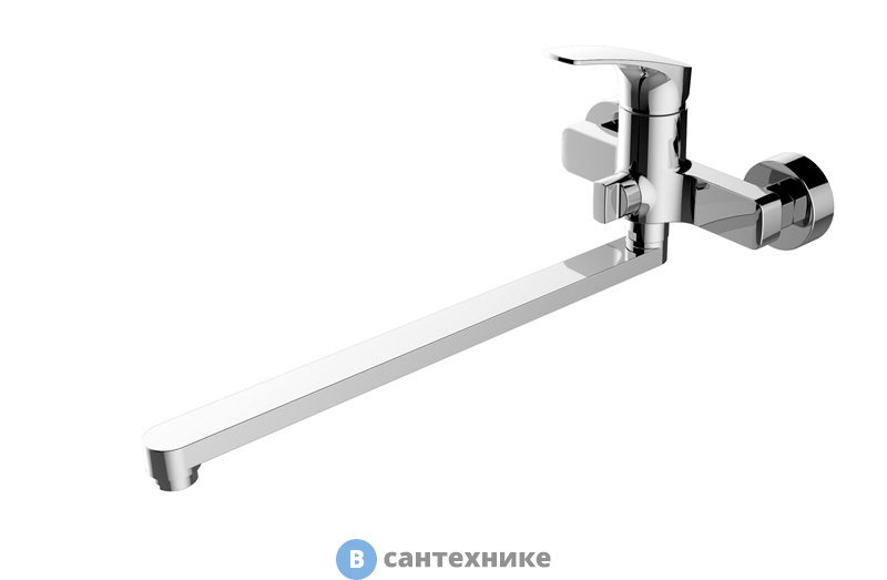 Смеситель Aquanet Static AF330-21С для ванны с дл. изливом, хром (237445)