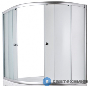 картинка Шторка 1MarKa Aura 160*105*140 TS (хром, прозрач.) (04им1610пх)