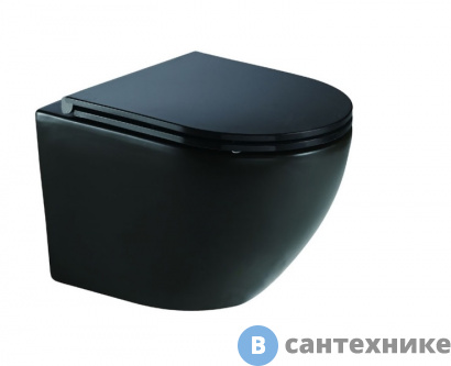 картинка Унитаз с инсталляцией WELTWASSER и кнопкой смыва (MARBERG 410 + MERZBACH 041 XL MT-BL + MAR 410 SE GL-WT) (10000010957)