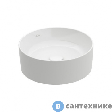 картинка Раковина Villeroy & Boch Collaro 4A1840R1 40*40 альпийский белый