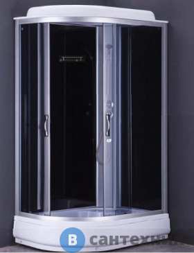 картинка Душевая кабина Loranto CS-66120-20 R G  120*80*215 чёрн.