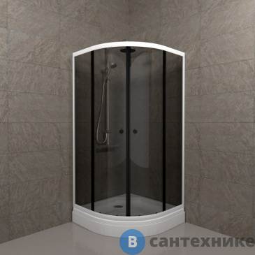 картинка Душевое ограждение Тритон Грэй 90*90 (DK381)