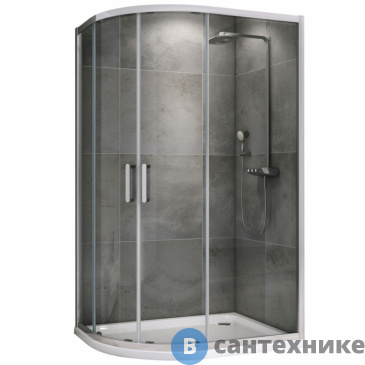 картинка Душевой уголок ABBER Schwarzer Diamant AG01180 100*80*195, без поддона