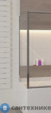 картинка Боковая панель для ограждения 80*150 RGW Z-52 хром/шиншила/6 мм (SC-41;42) (04225208-51)