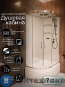 Душевая кабина Frank F412/2R Brilliant правосторонняя высокий поддон прозрачное стекло