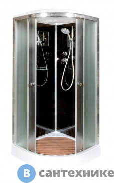 картинка Душевая кабина Deto B09S black (90х90х220 см)