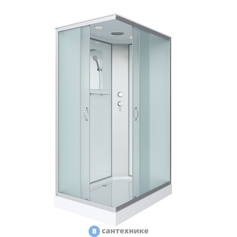 Душевая кабина Niagara NG-43295-14Q (1200х900х2150) низкий поддон, стекло матовое