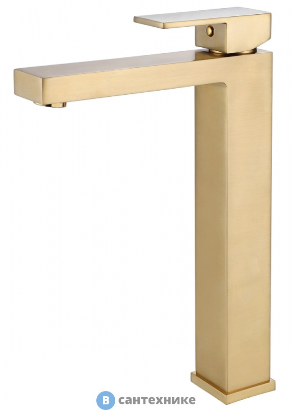 Смеситель ABBER Daheim AF8211G для раковины, золото матовое