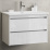 Тумба под раковину SMILE Фреш 80, цв. белый/белый (9003)