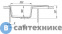 картинка Кухонная мойка Dr. Gans Оливия 620, белый СМс (25.150.B0620.401)