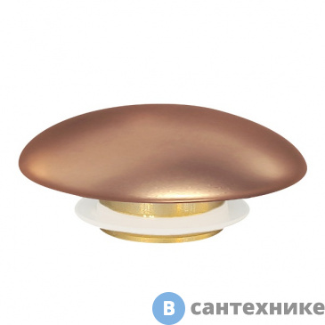 картинка Накладка на слив для раковины ABBER AC0014MRG розовое золото матовое, керамика