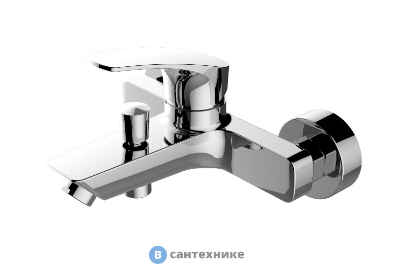 Смеситель Aquanet Static AF330-20С для ванны, хром (237442)