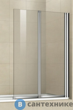 картинка Шторка на ванну WELTWASSER WW100 100Z2-80 800х1400 мм