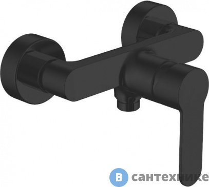 картинка Смеситель Aquanet AF300-30B Passion, для душа, чёрн. мат (243296)