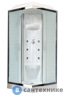 картинка Душевая кабина Royal Bath RB 90HP7-WC 900x900x2170 (белое/матовое) (RB90HP7-WC)