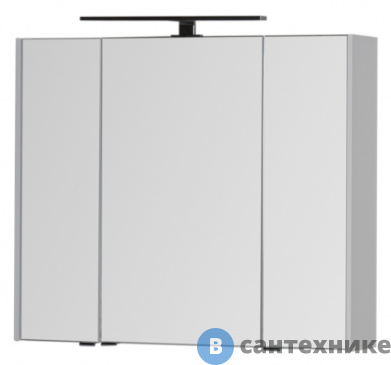 картинка Зеркало-шкаф Aquanet Латина 90 белый (179605)