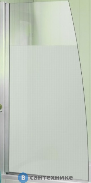 Шторка Jacob Delafon E4933-GA на ванну SERENITY, матовое стекло /145х80/ (хром)