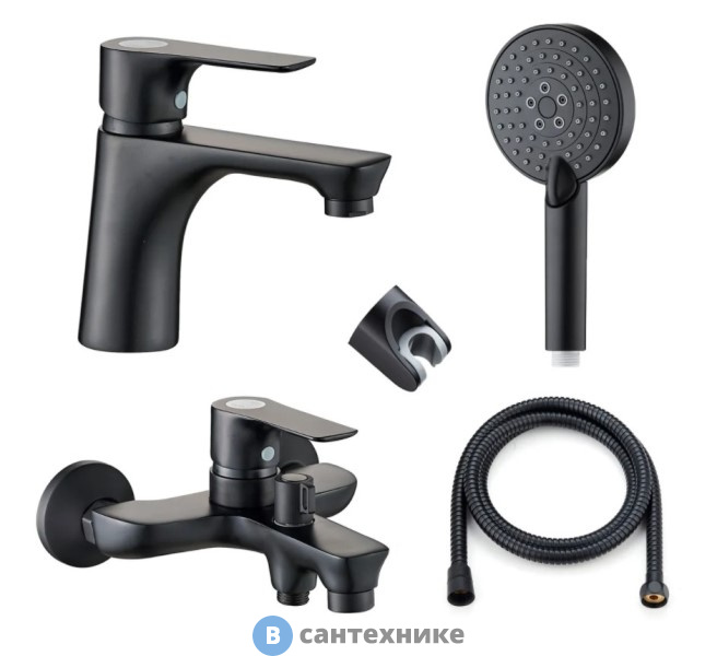 Смеситель Orange Aristo M19-311b для умывальника, чёрный