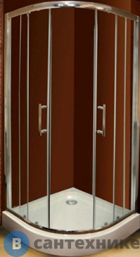 картинка Душевой уголок Ravak Blix SET XP2CP4 - 90 блестящий + транспарент + поддон Ronda 90 PU + сифон RAVAK BASIC 90 (70508014)