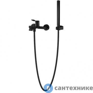 картинка Смеситель AZARIO ABILITY AZ-VRY238331PA для ванны и душа с полным душевым набором, черный