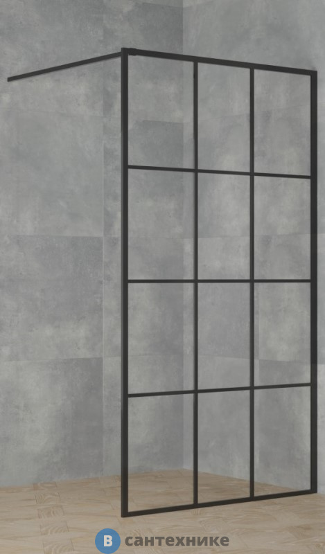 Душевая перегородка Paini PAINI-WalkIN110G 110x195, рисунок решетка