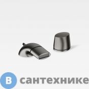 Смеситель Armani Roca ISLAND для биде на 2 отверстия, с хромированным донным клапаном, Nero (7.5A60.7.6VG.0)