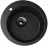 Кухонная мойка Ulgran U-405-308 черный D=495мм