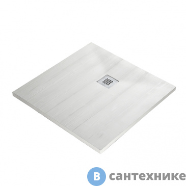 картинка Душевой поддон WasserKRAFT Aller 10T03 900*900*35, искусственный камень, слоновая кость матовая, без сифона