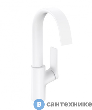 картинка Смеситель Hansgrohe 75030700 Vivenis для раковины, белый матовый