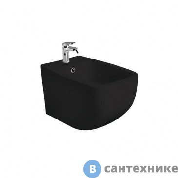 картинка Биде AXA White Jam 3312807 подвесное 520х340 мм, Black Matt