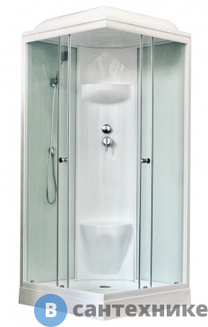 картинка Душевая кабина Royal Bath RB 80HP6-WT 800x800x2170 (белое/прозрачное)