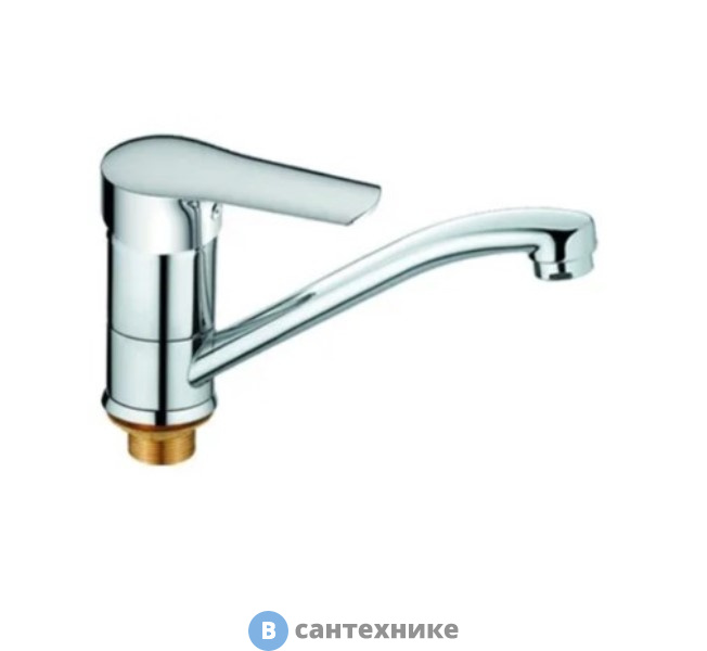 Смеситель Orange Sofi M43-011cr однозахватный для умывальника (удлиненный), поворотный излив