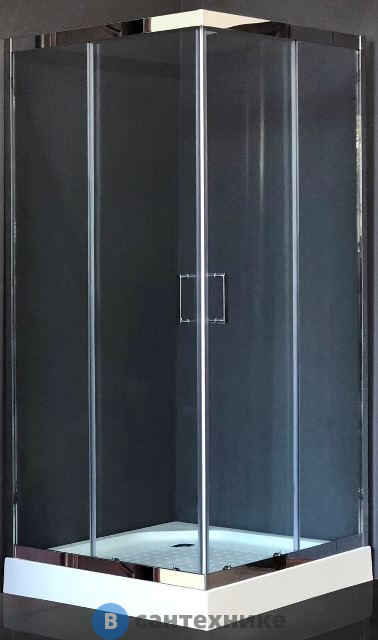 Душевой уголок Royal Bath RB HPD-T-CH 100x100x185 (прозрачное) (RB100HPD-T-CH) без поддона