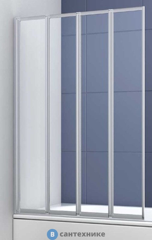 Душевая шторка на ванну Vincea VSB-31100CL, 1000*1400, хром, стекло прозрачное