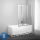 картинка Шторка на ванну Ravak Supernova VS3 115 сатин + Раин (795S0U0041)
