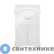 Тумба под раковину KERAMA MARAZZI POMPEI напольная 60 см, 1 ящик, 2 дв (PO.60.1\WHT)