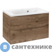 Тумба под раковину Vincea Mia 750 подвесная, 2 выкатных ящика soft close, V.Oak (VMC-2MA750VO)