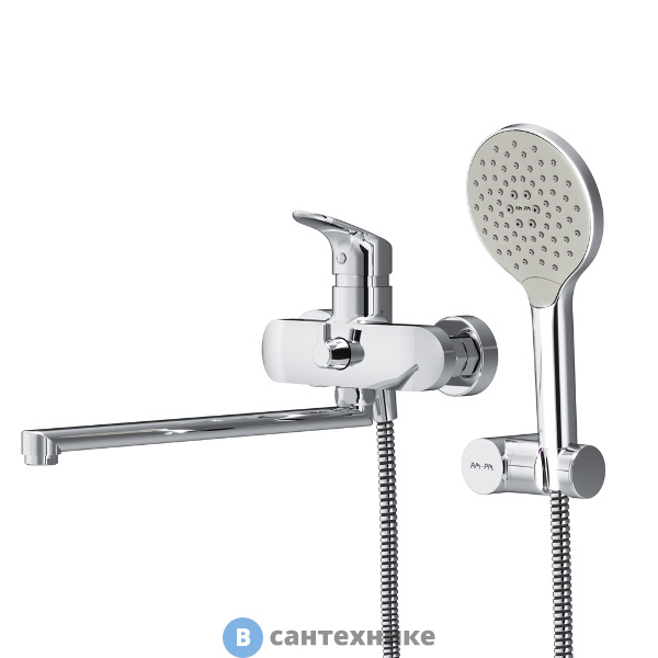 Смеситель AM.PM Like F8095000 д/ванны/душа, излив 320 мм, хром