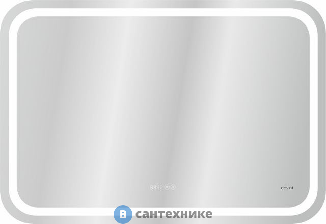 Зеркало Cersanit LED 050 pro 80*55, с подсветкой, антизапотевание (KN-LU-LED050*80-p-Os)