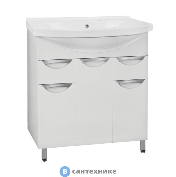 Тумба под раковину Style line Жасмин-80 (2 ящика) (4650134471489)