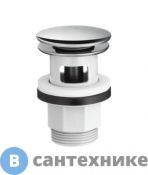 Донный клапан Hansgrohe 50105000 1 1/4", Push-Open, для раковины и биде, хром