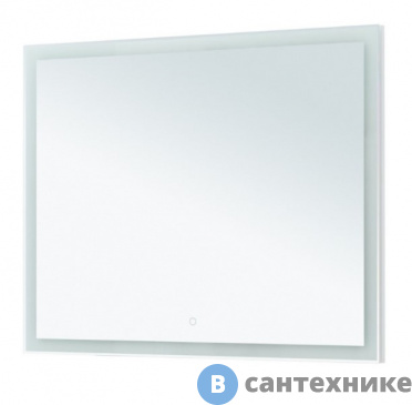 картинка Зеркало Aquanet Гласс 100 LED бел. глянец (274134)
