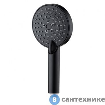 картинка Ручной душ Orange OS03b 110 мм чёрный