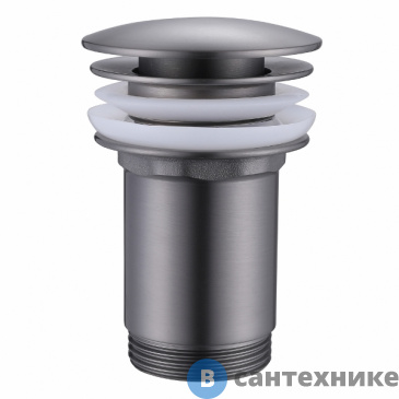 картинка Донный клапан ABBER AF0010NG с переливом, никель