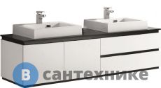 Тумба с раковиной ORANS BC-6023-1800, столешница, раковина, цвет: WHITE - UV005 (1800x520x475)