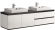 Тумба с раковиной ORANS BC-6023-1800, столешница, раковина, цвет: WHITE - UV005 (1800x520x475)