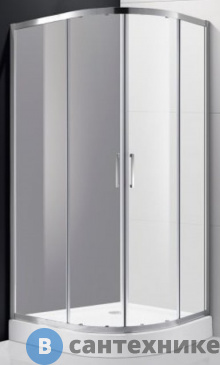картинка Душевой уголок Cezares MOLVENO-R-2-90-P-Cr (900x900x1900) без поддона