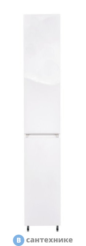 Колонна Style line Даллас напольная, универсальная, б/корзины, Люкс белая, PLUS (2000949233895)